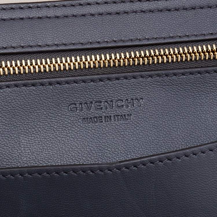 Pre Owned Givenchy Light Beige Leather Small Mystic Foldover Top Handle Bag