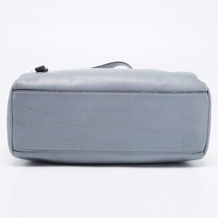 Pre Owned Givenchy Grey Leather Medium Pandora Flap Shoulder Bag