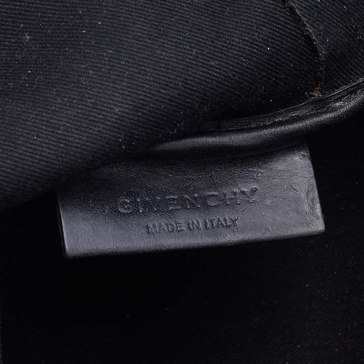 Pre Owned Givenchy Black Coated Canvas and Leather Rottweiler Large Antigona Tote