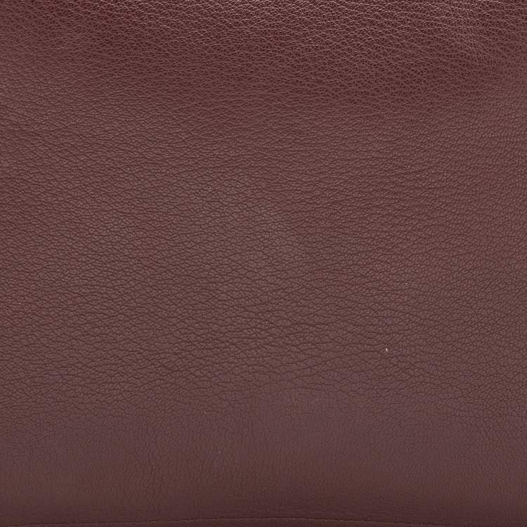 Pre Owned Givenchy Burgundy Leather Medium Antigona Pouch Wallet