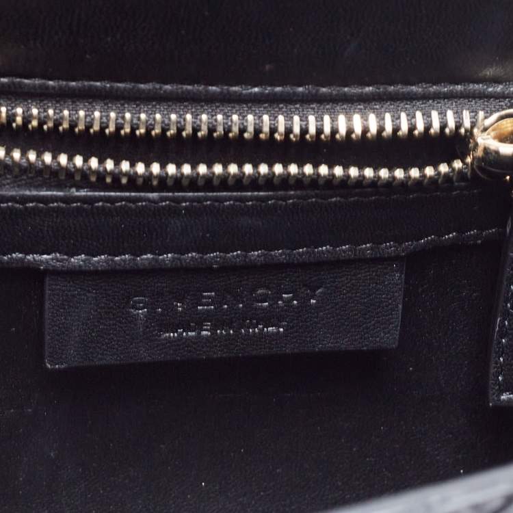 مملوكة مسبقًا Givenchy Black Python Mini Pandora Box Crossbody Bag