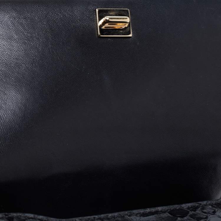 مملوكة مسبقًا Givenchy Black Python Mini Pandora Box Crossbody Bag