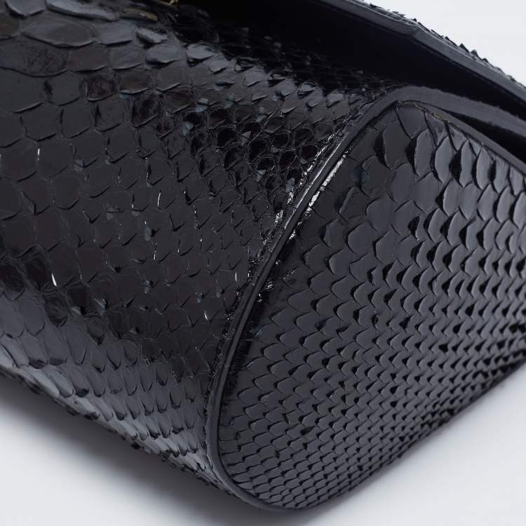 مملوكة مسبقًا Givenchy Black Python Mini Pandora Box Crossbody Bag