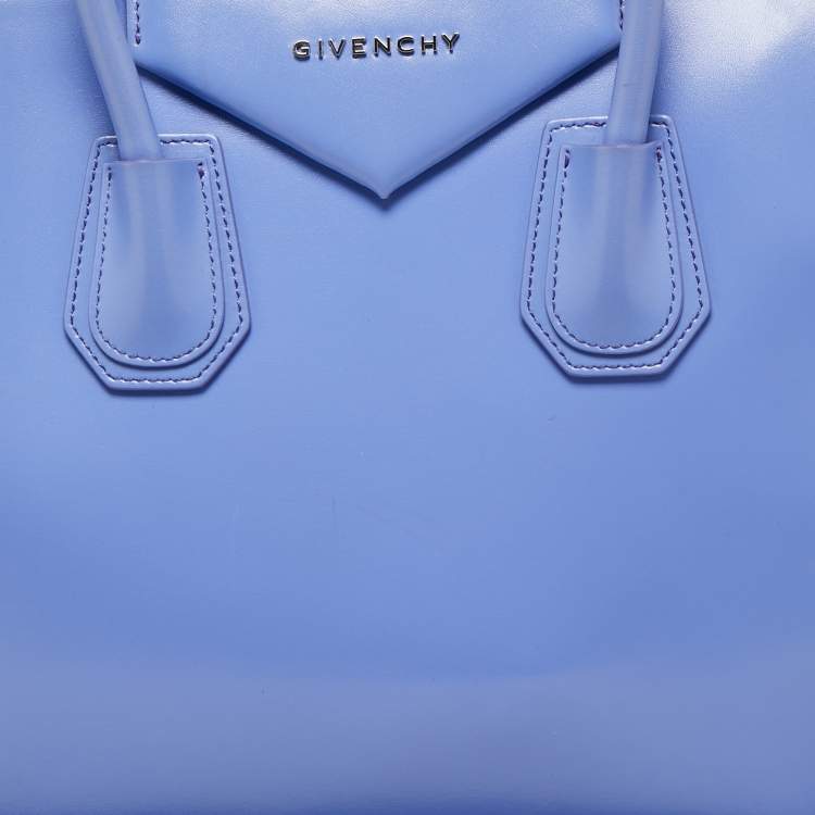 Pre Owned Givenchy Blue Leather Medium Antigona Satchel