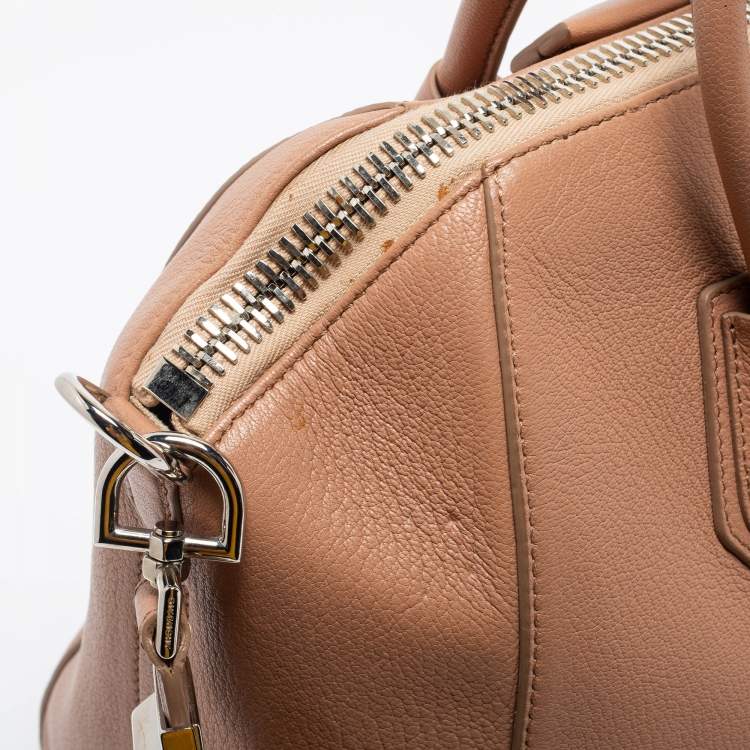 Pre Owned Givenchy Dusty Pink Leather Medium Antigona Satchel
