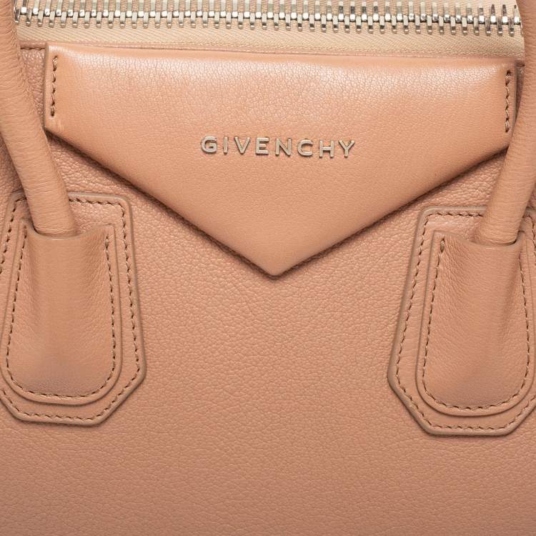 Pre Owned Givenchy Dusty Pink Leather Medium Antigona Satchel