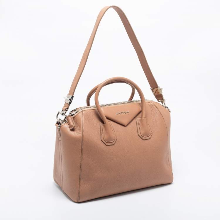 Pre Owned Givenchy Dusty Pink Leather Medium Antigona Satchel