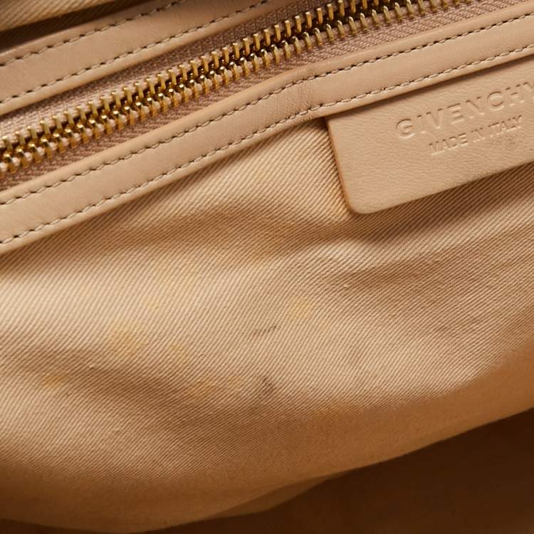 Pre Owned Givenchy Green Leather Nightingale Satchel