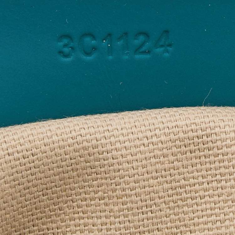 Pre Owned Givenchy Teal Blue Patent and Leather Mini Antigona Satchel