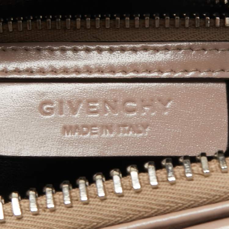 Pre Owned Givenchy Beige Leather Mini Antigona Satchel