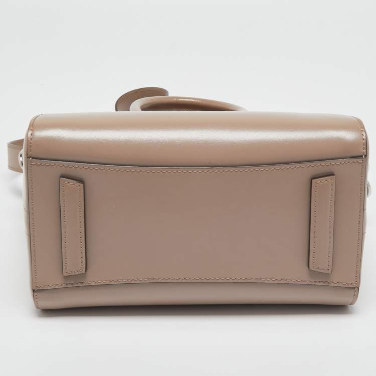 Pre Owned Givenchy Beige Leather Mini Antigona Satchel