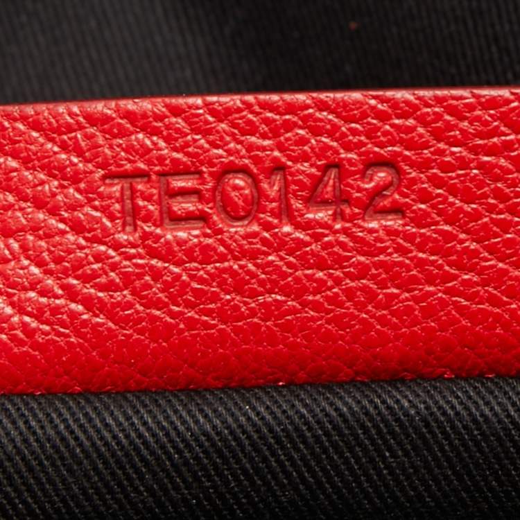 Pre Owned Givenchy Red Leather Antigona Long Clutch
