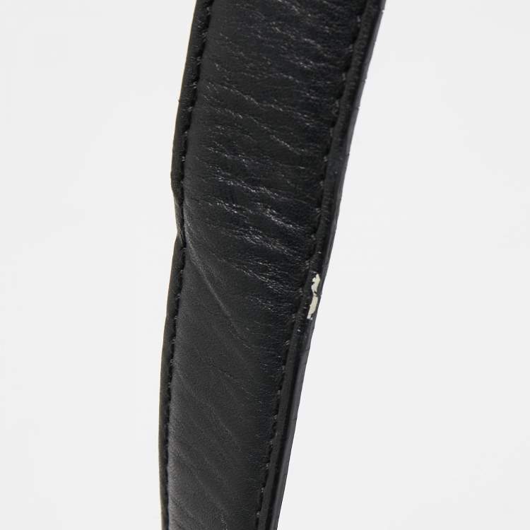 Pre Owned Givenchy Black Nylon and Leather Buckle Flap Hobo