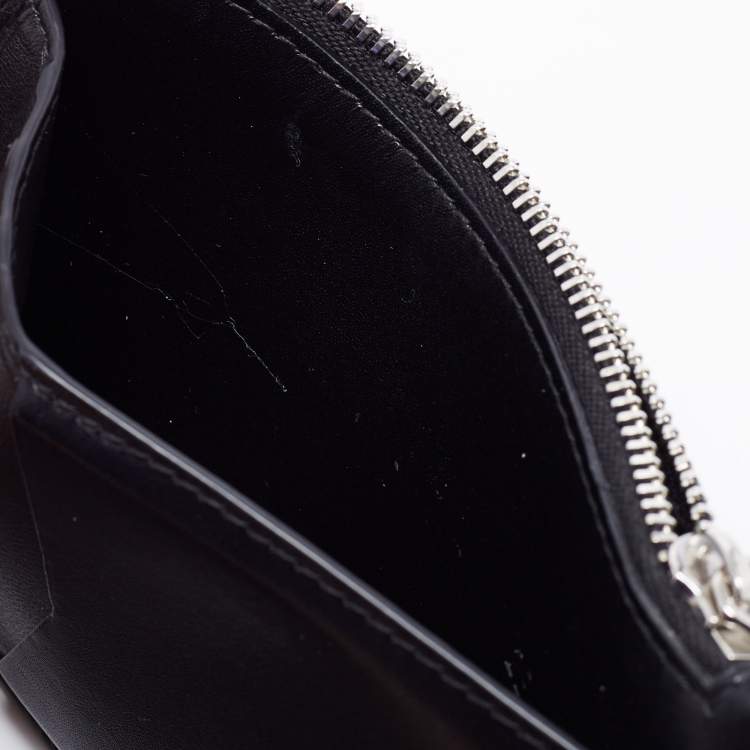 Pre Owned Givenchy Black Leather Zipped Card Holder