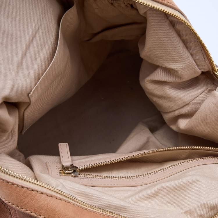 Pre Owned Givenchy Beige Leather Medium Nightingale Satchel