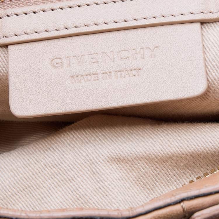 Pre Owned Givenchy Beige Leather Medium Nightingale Satchel