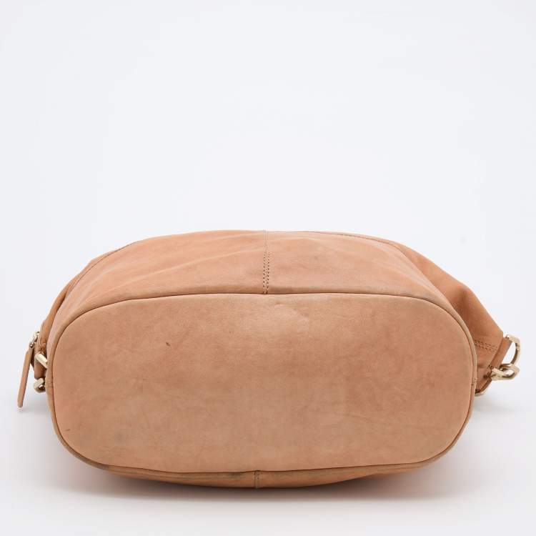 Pre Owned Givenchy Beige Leather Medium Nightingale Satchel