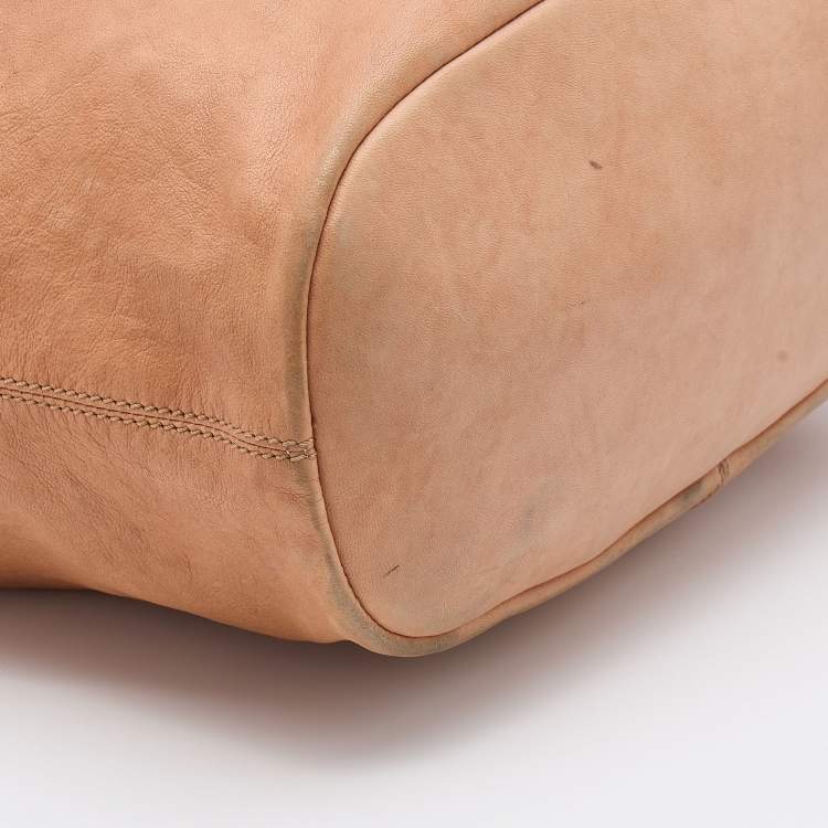 Pre Owned Givenchy Beige Leather Medium Nightingale Satchel