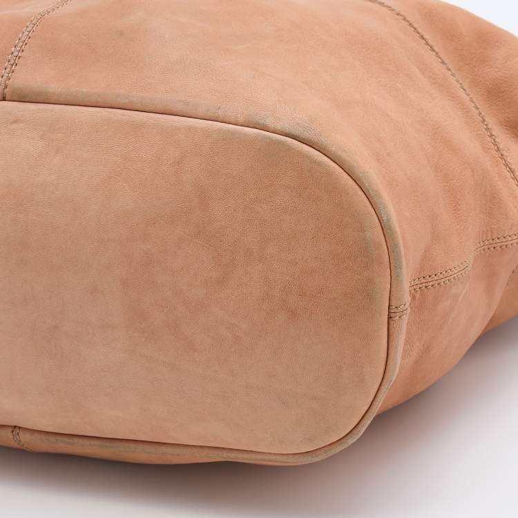 Pre Owned Givenchy Beige Leather Medium Nightingale Satchel