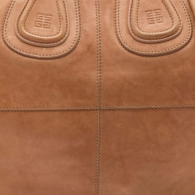 Pre Owned Givenchy Beige Leather Medium Nightingale Satchel
