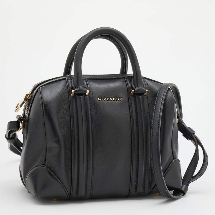 Pre Owned Givenchy Black Leather Mini Lucrezia Satchel