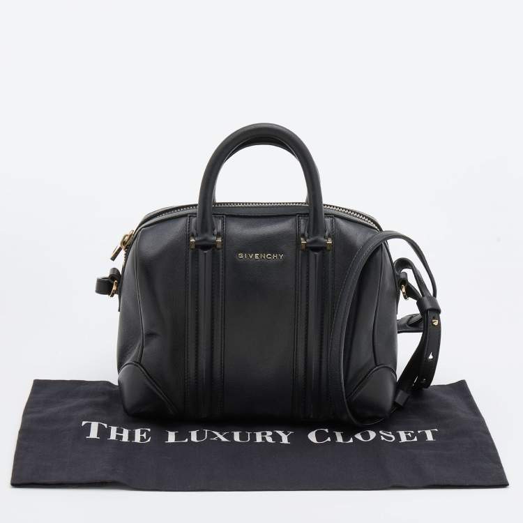 Pre Owned Givenchy Black Leather Mini Lucrezia Satchel