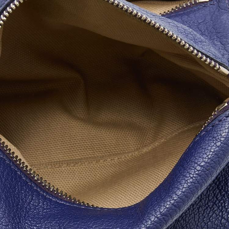 Pre Owned Givenchy Purple Leather Pandora Clutch