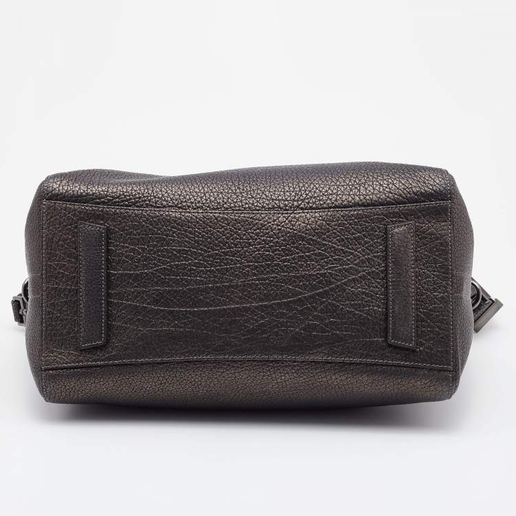 Pre Owned Givenchy Metallic Grained Leather Medium Antigona Satchel