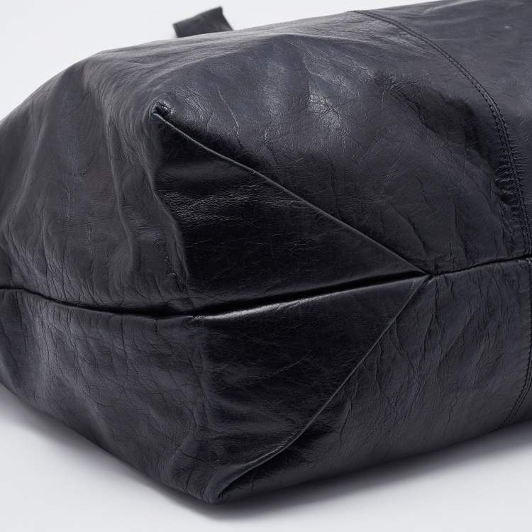Pre Owned Givenchy Black Leather Hobo