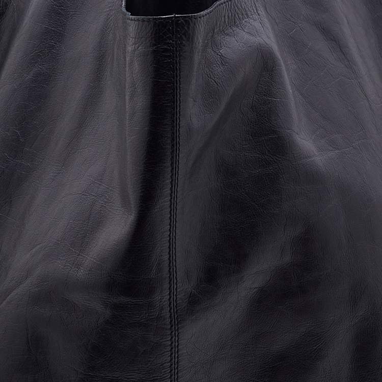 Pre Owned Givenchy Black Leather Hobo
