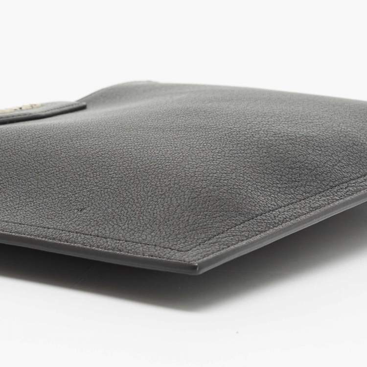 Pre Owned Givenchy Black Leather Medium Antigona Pouch