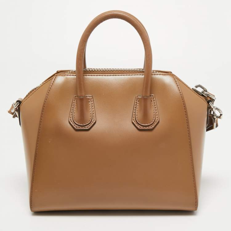 Pre Owned Givenchy Brown Leather Antigona Tote