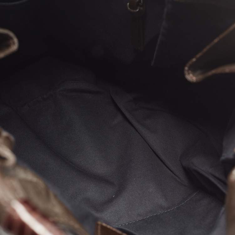 Pre Owned Givenchy Brown Ostrich(Leg) and Leather Elschia Billy Sac Hobo