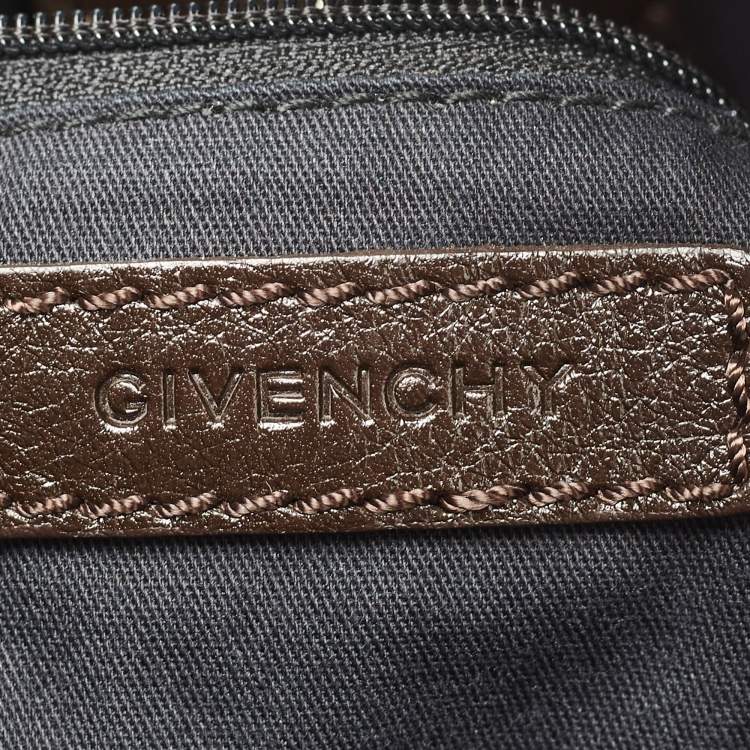 Pre Owned Givenchy Brown Ostrich(Leg) and Leather Elschia Billy Sac Hobo