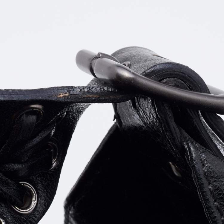 Pre Owned Givenchy Black Leather Hobo 