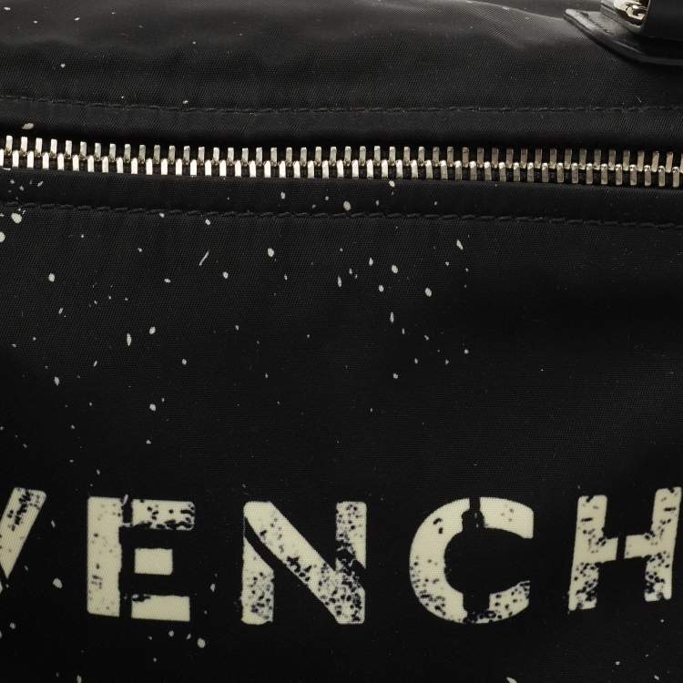 Pre Owned Givenchy Black Canvas and Leather Pandora Box Bag