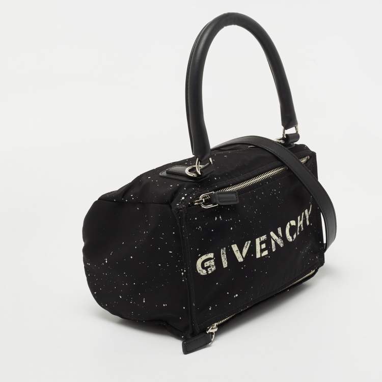Pre Owned Givenchy Black Canvas and Leather Pandora Box Bag