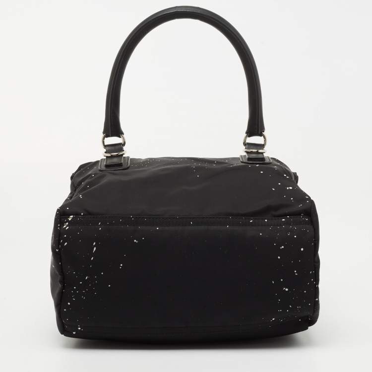 Pre Owned Givenchy Black Canvas and Leather Pandora Box Bag