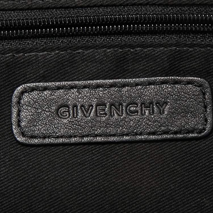 Pre Owned Givenchy Black Nylon Studded Shoulder Bag