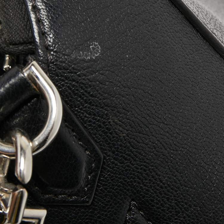 Pre Owned Givenchy Black Leather Mini Antigona Satchel