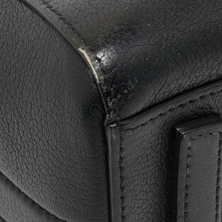 Pre Owned Givenchy Black Leather Mini Antigona Satchel