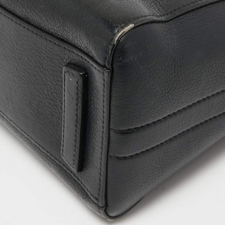 Pre Owned Givenchy Black Leather Mini Antigona Satchel