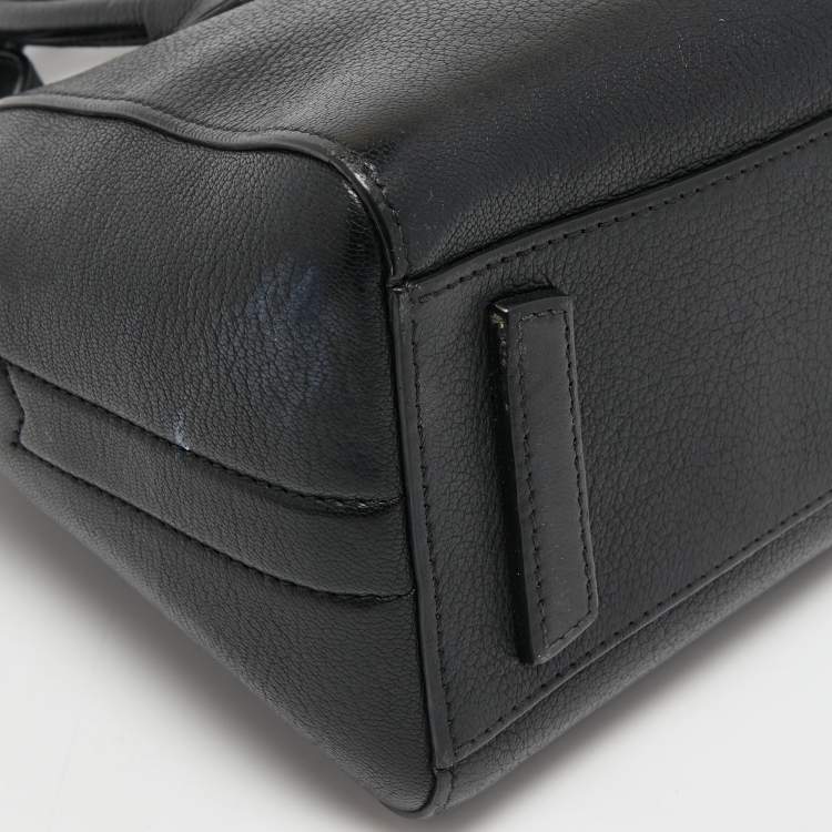 Pre Owned Givenchy Black Leather Mini Antigona Satchel