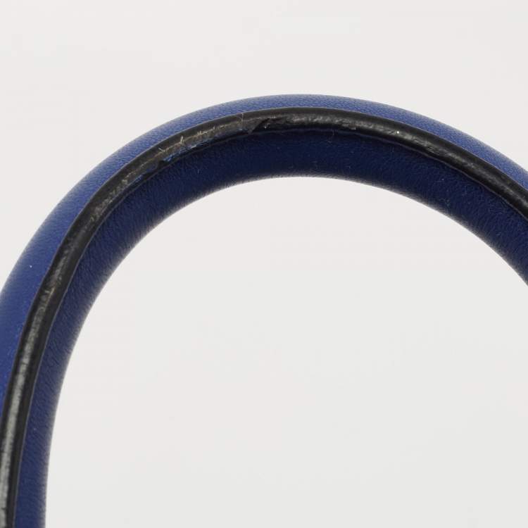 Pre Owned Givenchy Blue Leather Mini Lucrezia Satchel
