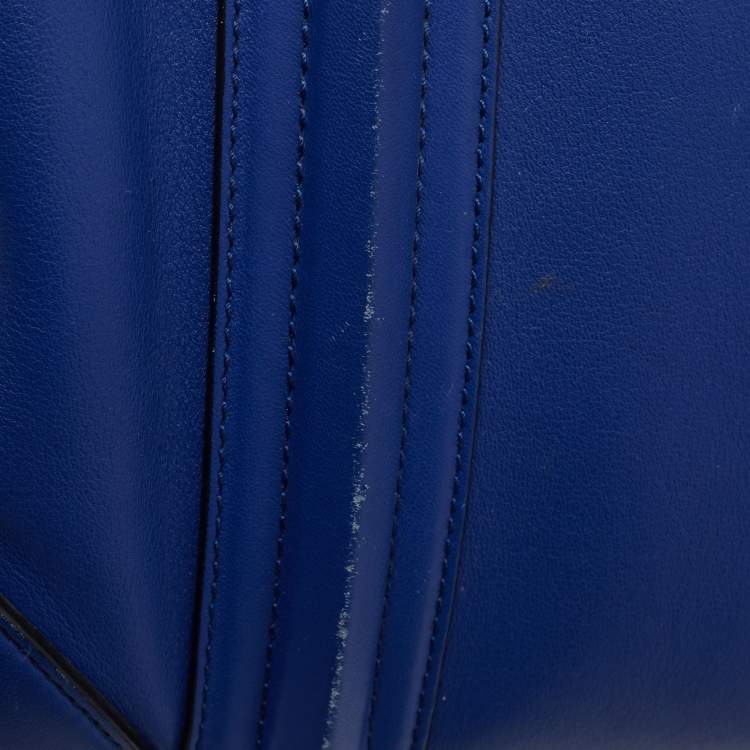 Pre Owned Givenchy Blue Leather Mini Lucrezia Satchel