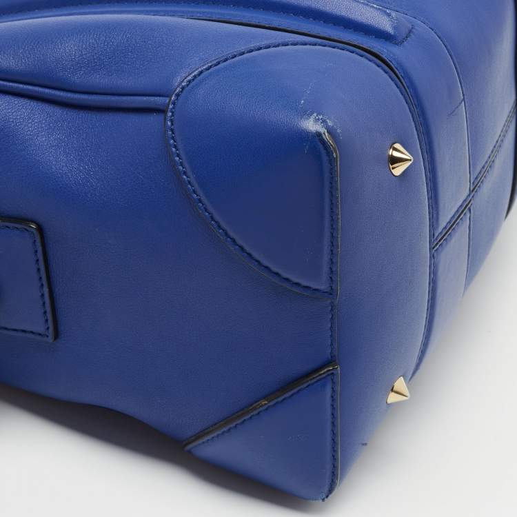 Pre Owned Givenchy Blue Leather Mini Lucrezia Satchel