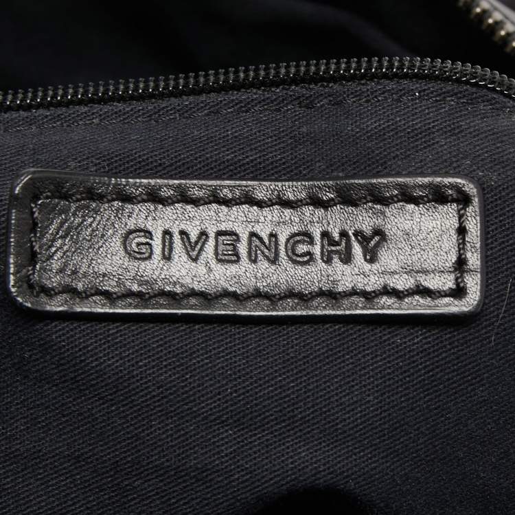 Pre Owned Givenchy Black Leather Medium Nightingale Satchel