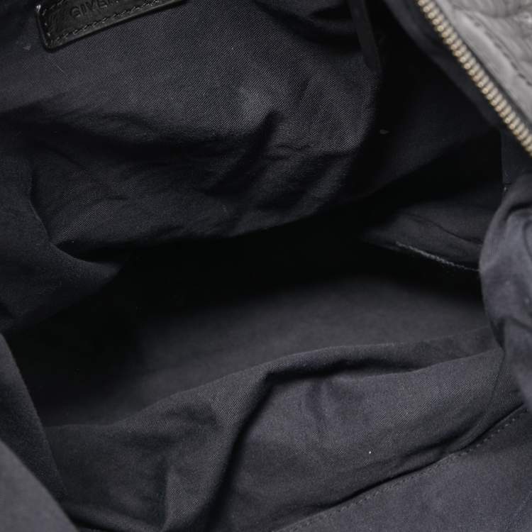Pre Owned Givenchy Black Leather Medium Nightingale Satchel