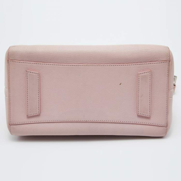 Pre Owned Givenchy Light Pink Leather Small Antigona Satchel