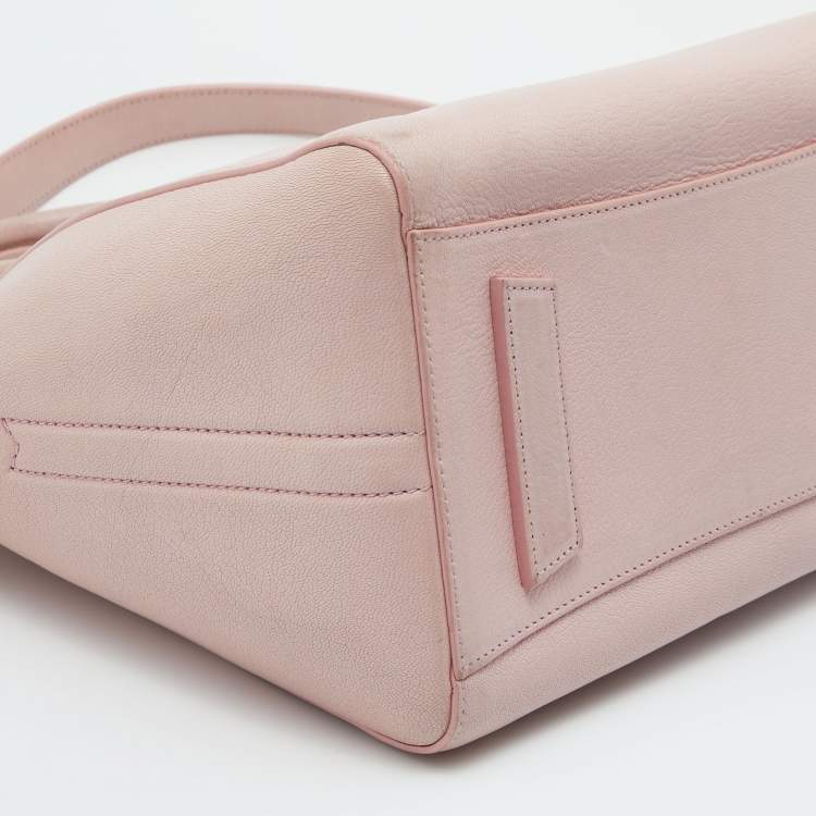 Pre Owned Givenchy Light Pink Leather Small Antigona Satchel